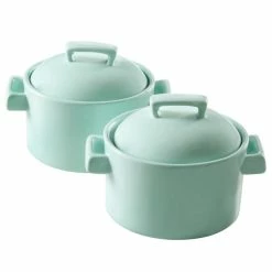 Coupon 🌟 Martha Stewart 6 Inch Casserole And Lid 2 Piece Set In Mint ⌛