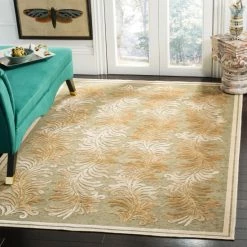 Wholesale 🔥 Martha Stewart By SAFAVIEH Handmade Plume Stripe Viscose Rug Cream 🧨