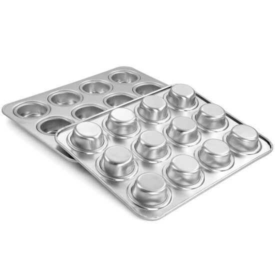 Best Sale 𧨠Martha Stewart 2 Piece Aluminum 12 Cup Muffin Pan Set In Silver π₯° 3 Best Sale 𧨠Martha Stewart 2 Piece Aluminum 12 Cup Muffin Pan Set In Silver π₯° - Image 3