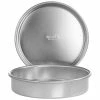 New 😀 Martha Stewart 9in Aluminum Round Cake Pan 2 Piece Set In Silver 😀