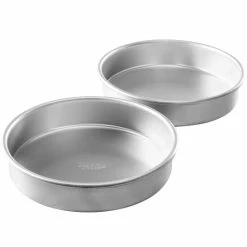 New 😀 Martha Stewart 9in Aluminum Round Cake Pan 2 Piece Set In Silver 😀 -Martha Stewart Sales unnamed file 4060