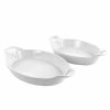 Buy 🔔 Martha Stewart 2 Piece Stoneware Baker Set In White 💯