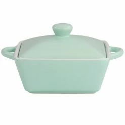 Coupon 🎉 Martha Stewart Mini Stoneware Casserole With Lid In Mint ✨