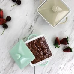 Coupon 🎉 Martha Stewart Mini Stoneware Casserole With Lid In Mint ✨ -Martha Stewart Sales unnamed file 4169