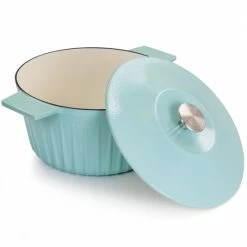 Coupon ✨ Martha Stewart Enameled Cast Iron 5 Quart Round Dutch Oven With Lid In Light Cyan 🔥 -Martha Stewart Sales unnamed file 4187