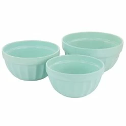 Top 10 🥰 Martha Stewart 3 Piece Stoneware Bowl Set In Mint 🔔