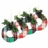 Top 10 💯 Martha Stewart Holiday Wreath Ornament 4 Piece Set In Red And Green 🛒