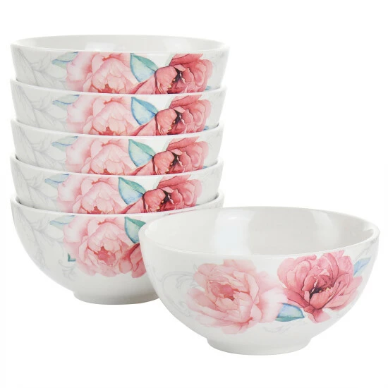Cheapest 🧨 Martha Stewart 6 Inch Fine Ceramic 6 Piece Floral Decorated Cereal Bowl Set - 6 Piece 🤩 1 Cheapest 🧨 Martha Stewart 6 Inch Fine Ceramic 6 Piece Floral Decorated Cereal Bowl Set - 6 Piece 🤩