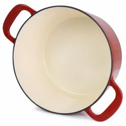 Flash Sale 🌟 Martha Stewart Enameled Cast Iron 7 Quart Dutch Oven With Lid In Red 🎁 -Martha Stewart Sales unnamed file 4281