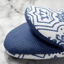 Promo 😀 Martha Stewart Stripe Medallion Mini Oven Mitt Set, Blue, 2 Piece - 5.5"x8" 💯 -Martha Stewart Sales unnamed file 4291