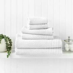 Deals 👍 Martha Stewart Everyday Textured Bath Towel 6 Piece Set Green Blue 🎁 -Martha Stewart Sales unnamed file 441