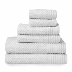 Deals 👍 Martha Stewart Everyday Textured Bath Towel 6 Piece Set Green Blue 🎁 -Martha Stewart Sales unnamed file 442