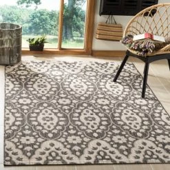 Discount 🔔 Martha Stewart By SAFAVIEH Tulip Medallion Indoor/ Outdoor Waterproof Rug Natural/beige 🧨
