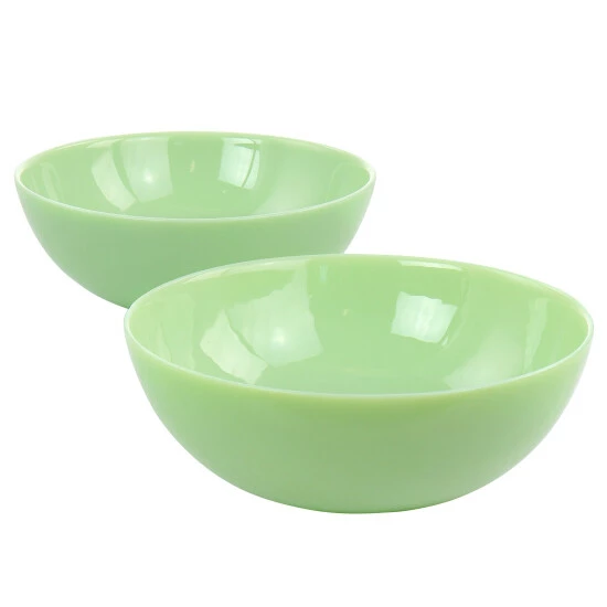 Hot Sale ๐ Martha Stewart 2 Piece 8 Inch Jadeite Glass Serving Bowl Set In Jade Green - 8" X 2.75" ๐ 1 Hot Sale ๐ Martha Stewart 2 Piece 8 Inch Jadeite Glass Serving Bowl Set In Jade Green - 8" X 2.75" ๐