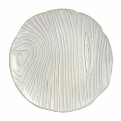 Best Sale 👏 Martha Stewart 6 Piece Wood Patterned Dessert Plate Set In White 😉 -Martha Stewart Sales unnamed file 527