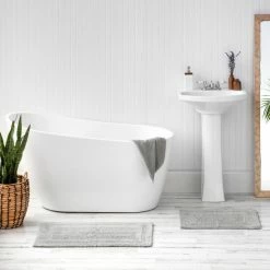 Outlet 🎁 Martha Stewart Everyday Cotton Reversible Rug 2 Piece Set Gaugan Coral ⌛