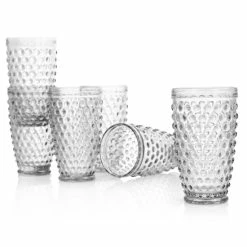 Coupon ✨ Martha Stewart 6 Piece Hobnail Handmade Glass Tumbler Set In Clear 💯 -Martha Stewart Sales unnamed file 561