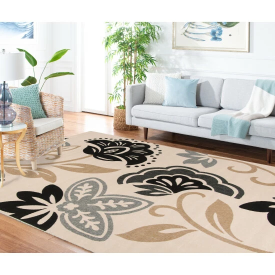 Coupon 🤩 Martha Stewart By SAFAVIEH Petaluma Floral Indoor/ Outdoor Waterproof Rug Silhouette 🥰 3 Coupon 🤩 Martha Stewart By SAFAVIEH Petaluma Floral Indoor/ Outdoor Waterproof Rug Silhouette 🥰 - Image 3
