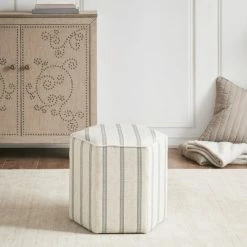 Discount 😀 Martha Stewart Ellen Natural 16-inch Accent Ottoman 🥰