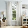 Best Pirce 😀 Martha Stewart Laguna Stripe Semi-Sheer Tie Tab Curtain Panel Pair ❤️