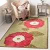 Cheapest 🎉 Martha Stewart By SAFAVIEH Pauliina Floral Wool Rug Dill 😉