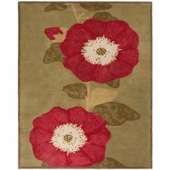 Cheapest 🎉 Martha Stewart By SAFAVIEH Pauliina Floral Wool Rug Dill 😉 -Martha Stewart Sales unnamed file 782