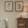 New 😀 Martha Stewart French Herbarium Framed Linen Canvas 2 Piece Set - Multi 🔔