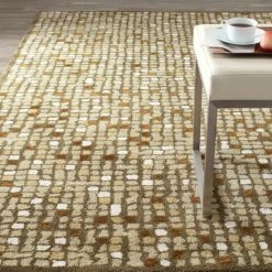Best deal ⌛ Martha Stewart By SAFAVIEH Mosaic Wool/ Viscose Rug Hickory/beige ❤️