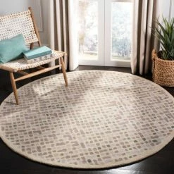 Best deal ⌛ Martha Stewart By SAFAVIEH Mosaic Wool/ Viscose Rug Hickory/beige ❤️ -Martha Stewart Sales unnamed file 808