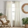 Best deal 🔔 Martha Stewart Water's Edge Back Tab Curtain Panel Pair White 🥰