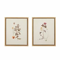 New 😀 Martha Stewart French Herbarium Framed Linen Canvas 2 Piece Set - Multi 🔔 -Martha Stewart Sales unnamed file 84