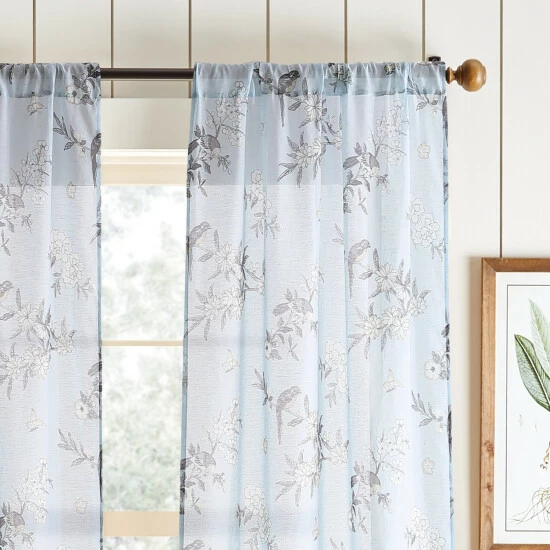Buy ๐ Martha Stewart Spring Meadow Curtain Panel 2PK - 37" X 84" Mint ๐ 7 Buy ๐ Martha Stewart Spring Meadow Curtain Panel 2PK - 37" X 84" Mint ๐ - Image 7