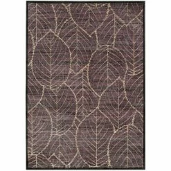 Buy 🎁 Martha Stewart By SAFAVIEH Stelia Leaf Foliage Viscose Rug Charcoal/multi 🌟 -Martha Stewart Sales unnamed file 853