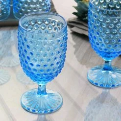 Wholesale ✨ Martha Stewart 6Pc 14.2oz Glass Hobnail Goblet Drinkware Set Blue - 3.5x3.5x6.75 🥰 -Martha Stewart Sales unnamed file 862