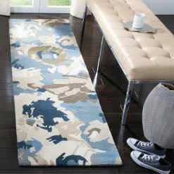 Budget 🧨 Martha Stewart By SAFAVIEH Whirlwind Wool Rug Azurite 🛒