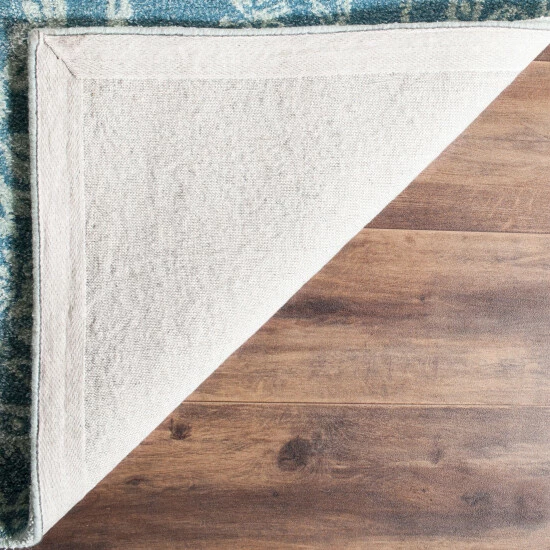 Top 10 ✔️ Martha Stewart By SAFAVIEH Handmade Damyanti Wool Rug Blue/ivory ⭐ 6 Top 10 ✔️ Martha Stewart By SAFAVIEH Handmade Damyanti Wool Rug Blue/ivory ⭐ - Image 6