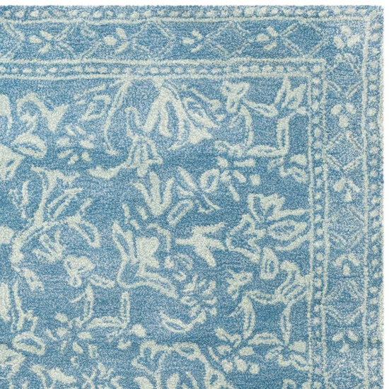 Top 10 ✔️ Martha Stewart By SAFAVIEH Handmade Damyanti Wool Rug Blue/ivory ⭐ 7 Top 10 ✔️ Martha Stewart By SAFAVIEH Handmade Damyanti Wool Rug Blue/ivory ⭐ - Image 7