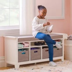 Cheapest 😀 Martha Stewart Living And Learning - Kids' Storage Bench White 🎉