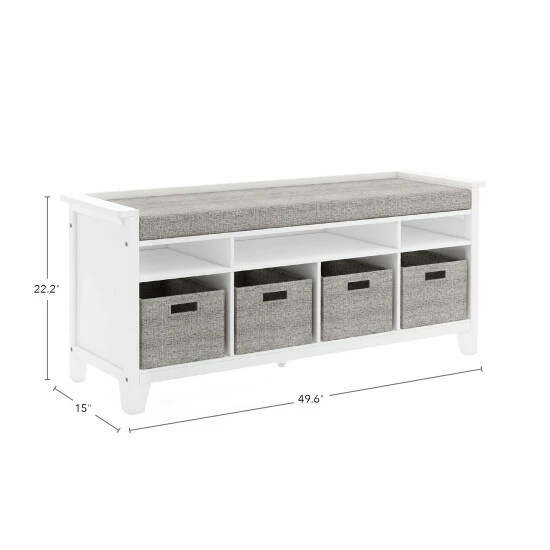Cheapest 😀 Martha Stewart Living And Learning - Kids' Storage Bench White 🎉 3 Cheapest 😀 Martha Stewart Living And Learning - Kids' Storage Bench White 🎉 - Image 3