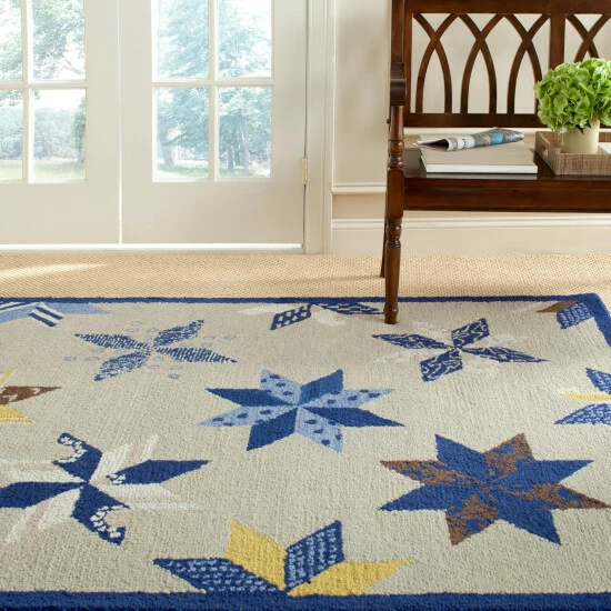 Hot Sale ๐ Martha Stewart By SAFAVIEH Lemoyne Star Wool Rug Azurite Blue ๐คฉ 2 Hot Sale ๐ Martha Stewart By SAFAVIEH Lemoyne Star Wool Rug Azurite Blue ๐คฉ - Image 2