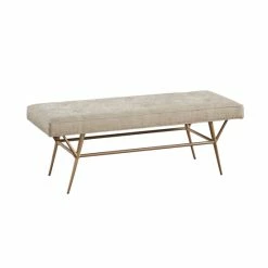 Budget 😀 Martha Stewart Tinsley Light Tan Accent Bench ⭐ -Martha Stewart Sales unnamed file 992